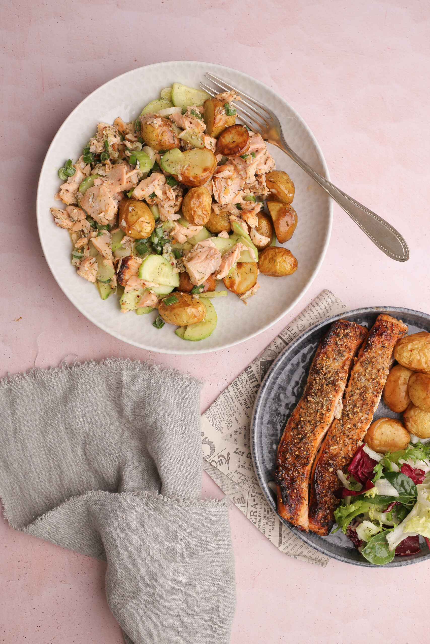 airfry losos sa mladim krompirićima